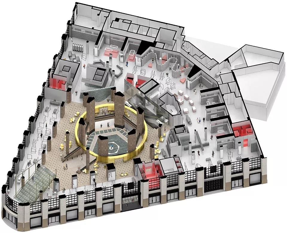 一个艺术兼商业的多维日常空间,商业与艺术结合的设计