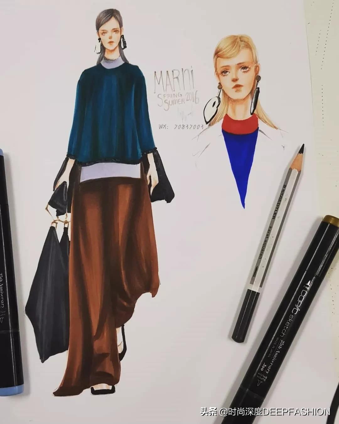 服装设计图三张,服装设计系列效果图