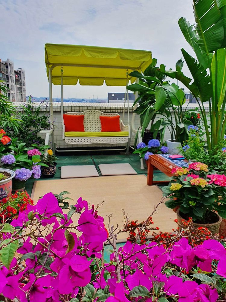 15平米露台改造成功案例,50平方楼顶改造露台和花园