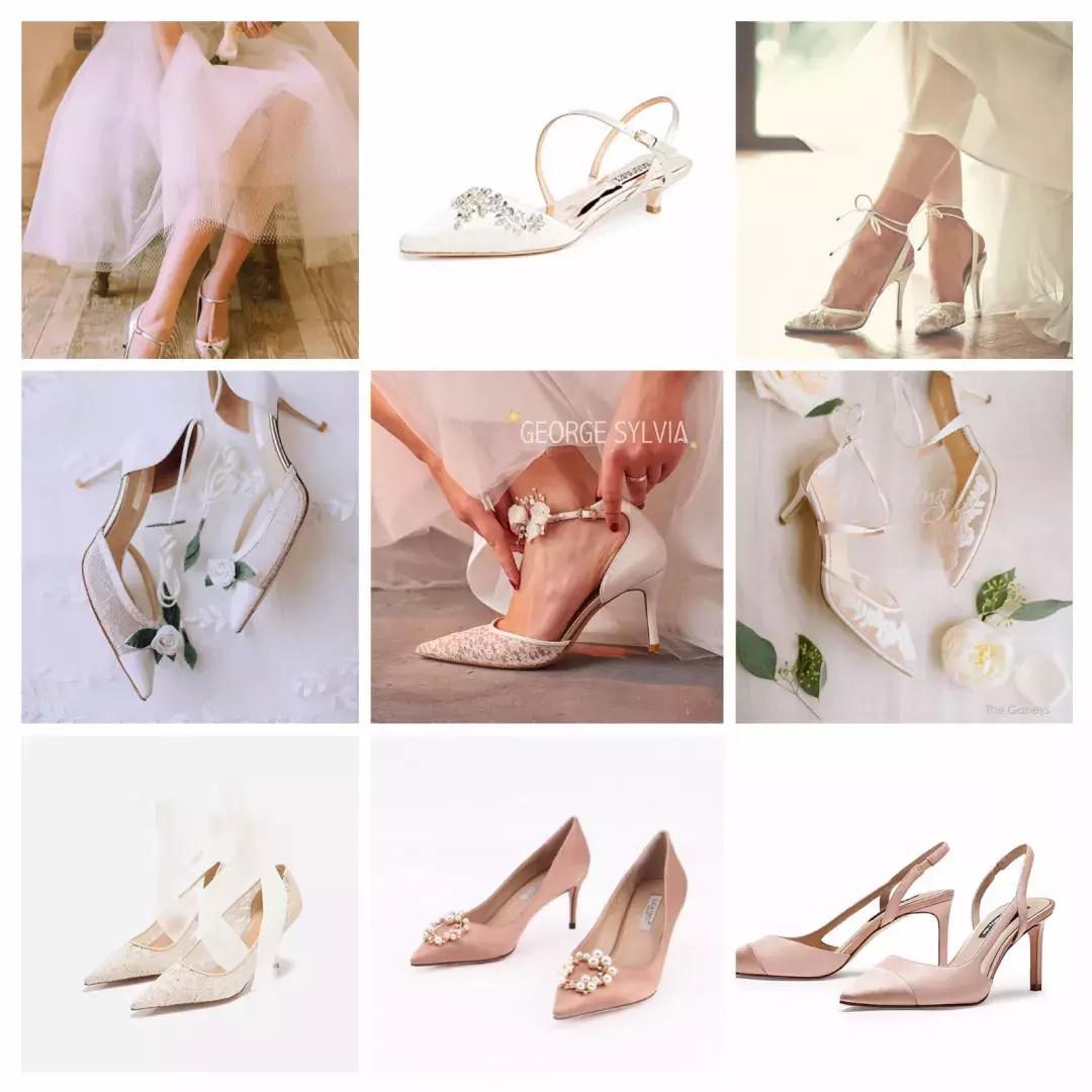 除了撞款的大牌婚鞋，小众+平价的美貌婚鞋走一波