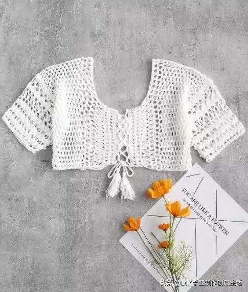 夏天来了，一定要钩一套给自己，有钩织教程