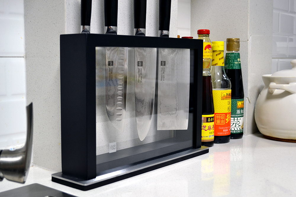 小米火候大马士革刀五件套,小米有品大马士革套刀