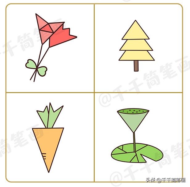 用26个字母画小动物简笔画,100个可爱小图案简笔画动物