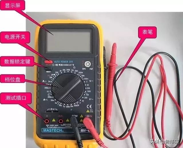 全自动万用表的使用方法与口诀,万用表使用口诀顺口溜视频教程
