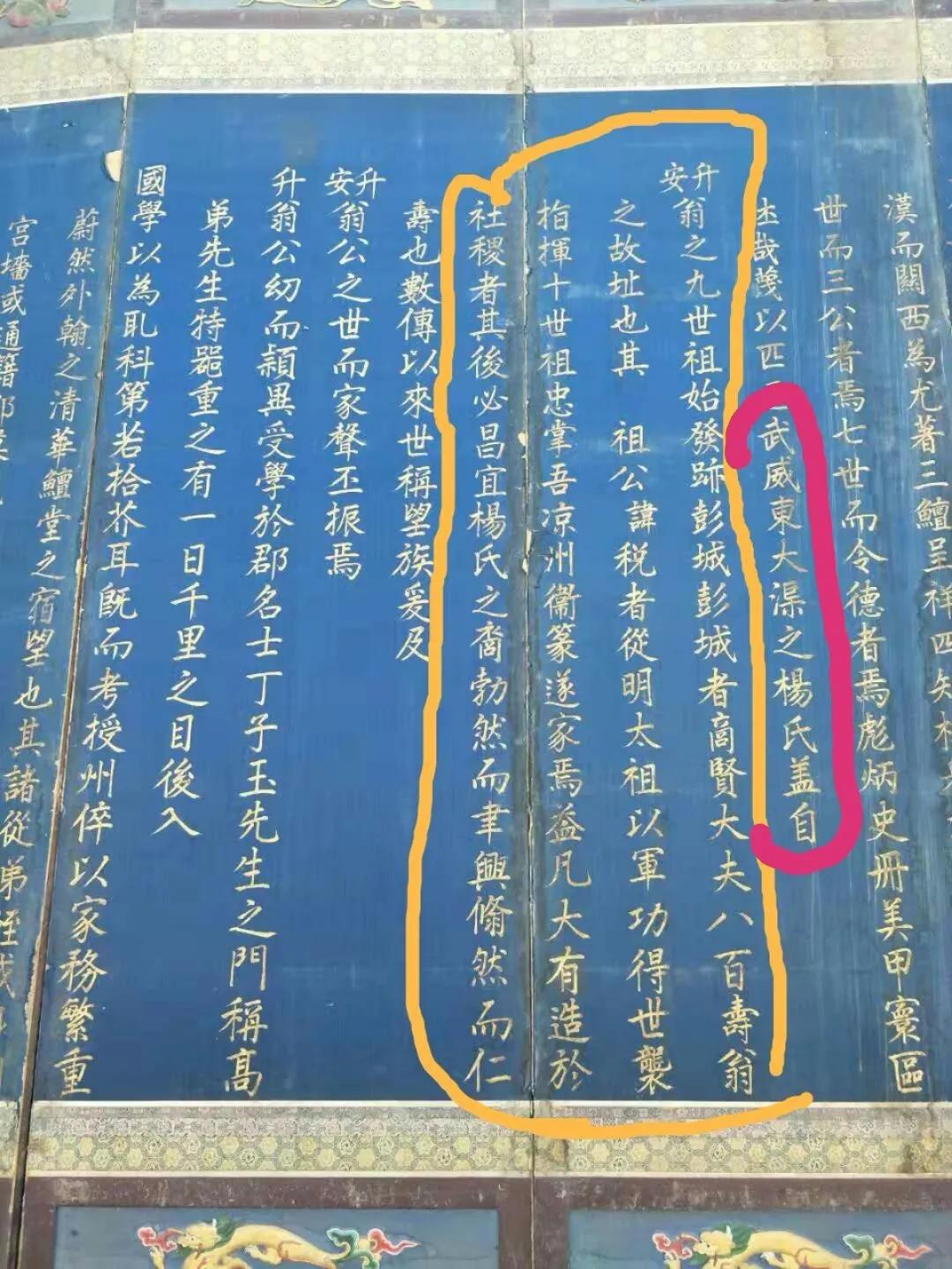 乡愁记忆：凉州杨府巷北府王城堡杨家庄史话