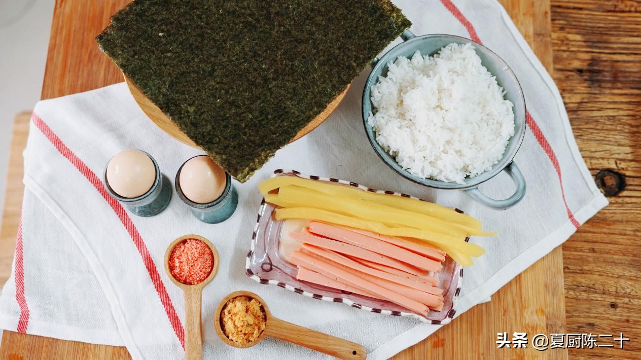 简单又容易做的三种寿司,家庭版寿司简单做法