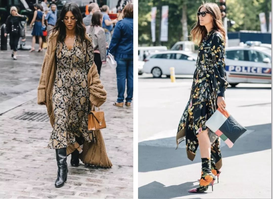 搭靴子穿的裙子秋冬款,裙子靴子秋冬搭配图