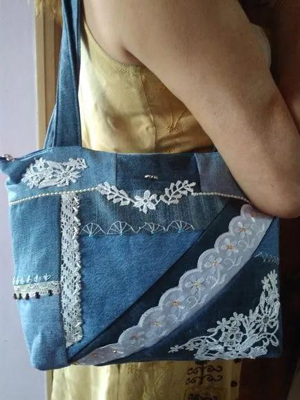 牛仔裤旧了千万别扔,牛仔裤不要扔diy牛仔包颜值很高