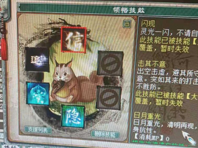 大话2松鼠领悟隐身条件,大话西游2全敏松鼠