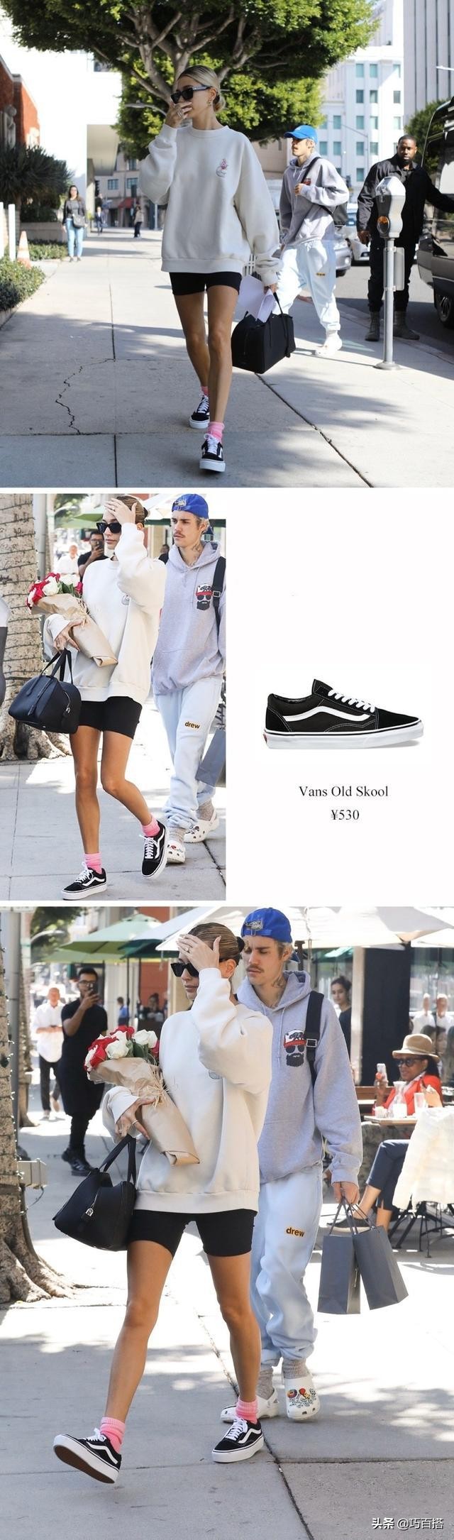 海莉穿搭变化,海莉穿衣风格