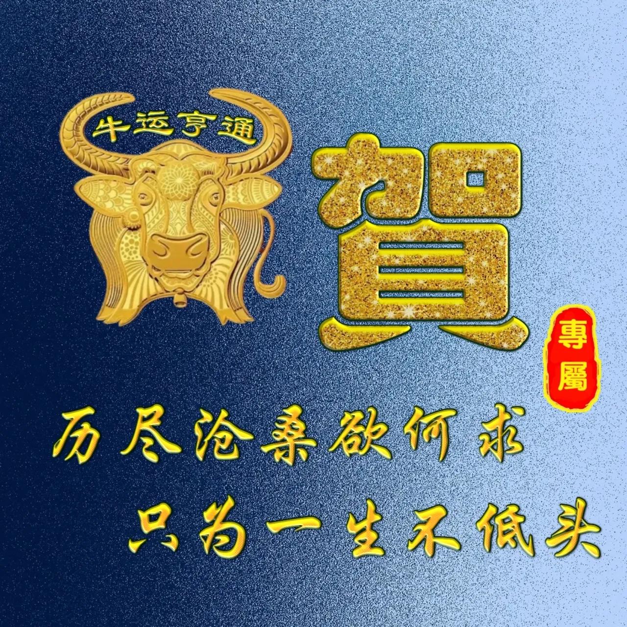 姓牛的寓意很好的微信头像,姓氏微信头像牛年鸿运