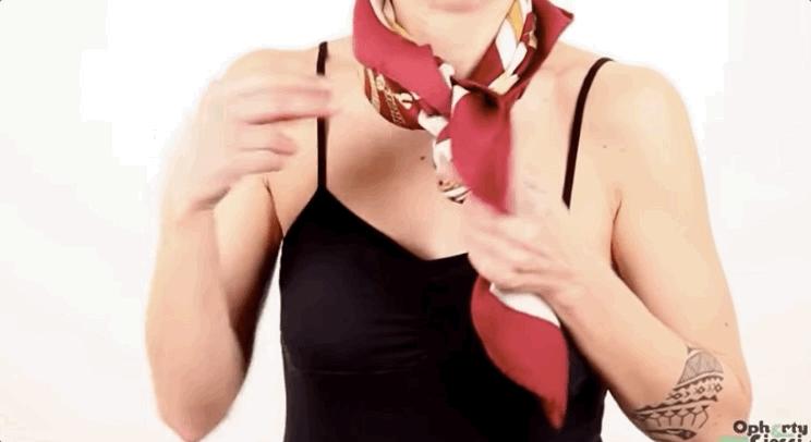 爱马仕丝巾绑法视频,爱马仕丝巾怎么绑好看