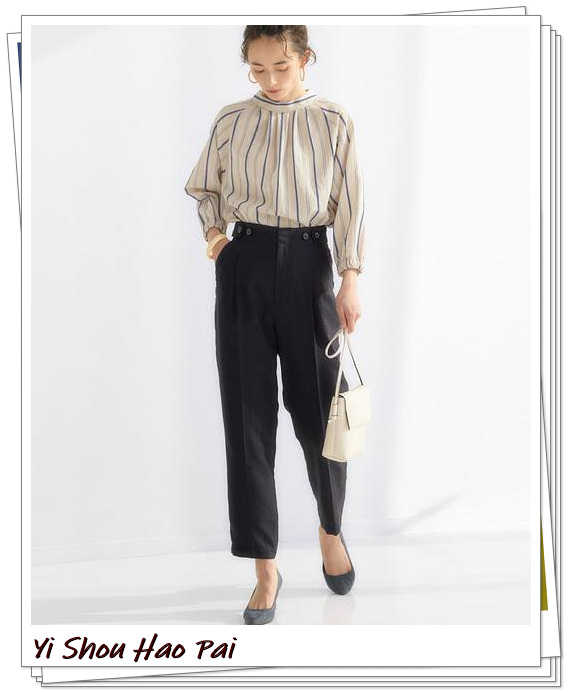 小脚裤穿搭秋季显瘦,2022最流行的秋冬小脚裤搭配