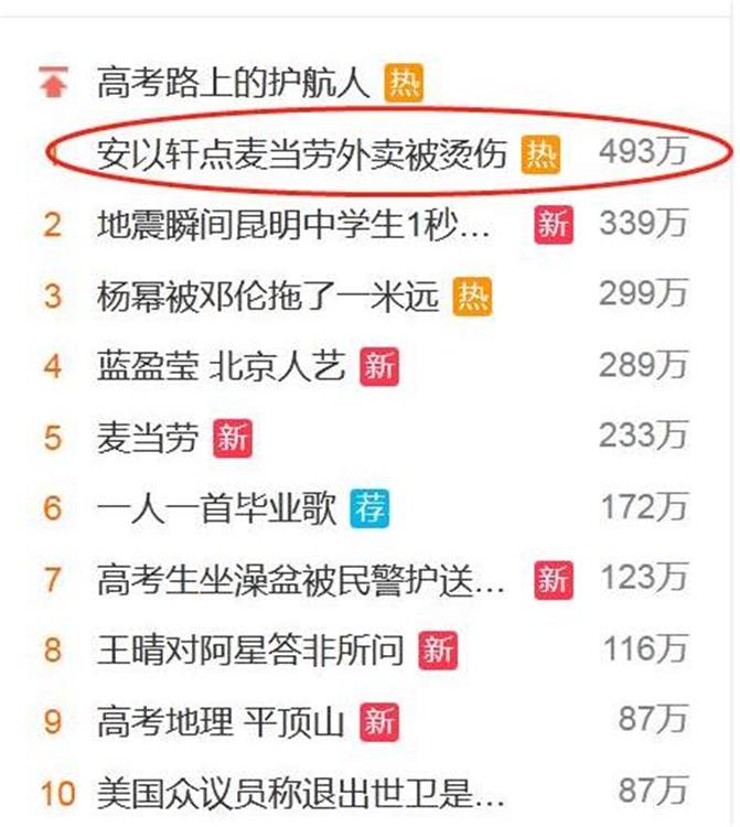 安以轩被外卖烫伤反转,安以轩烫伤