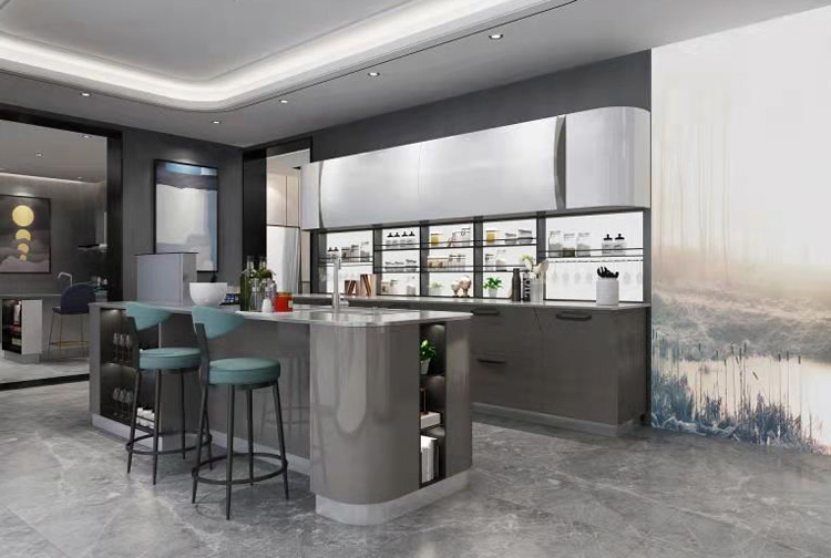 德式中岛餐桌,西式岛台橱柜