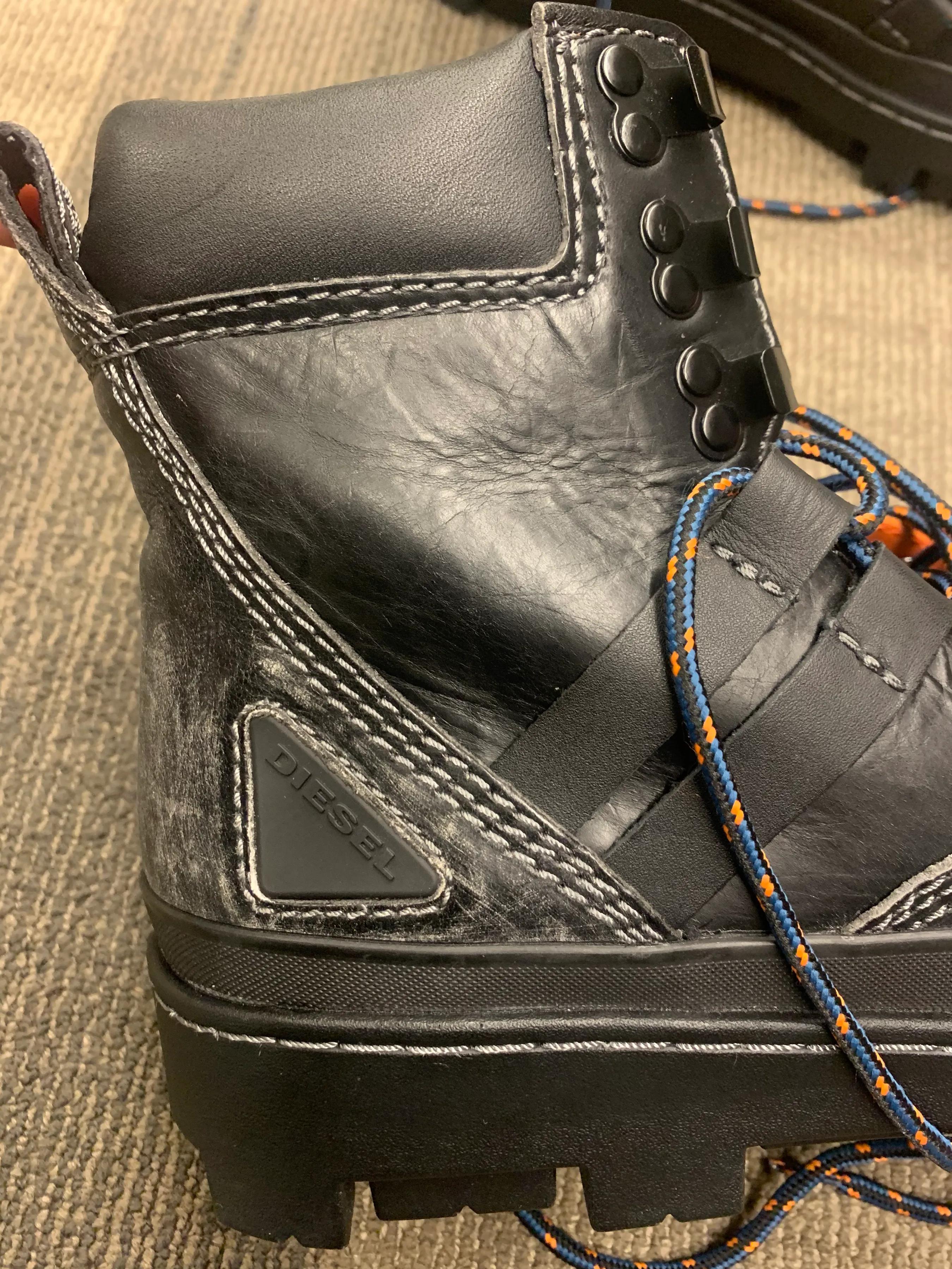 种草男鞋,马丁靴男款diesel