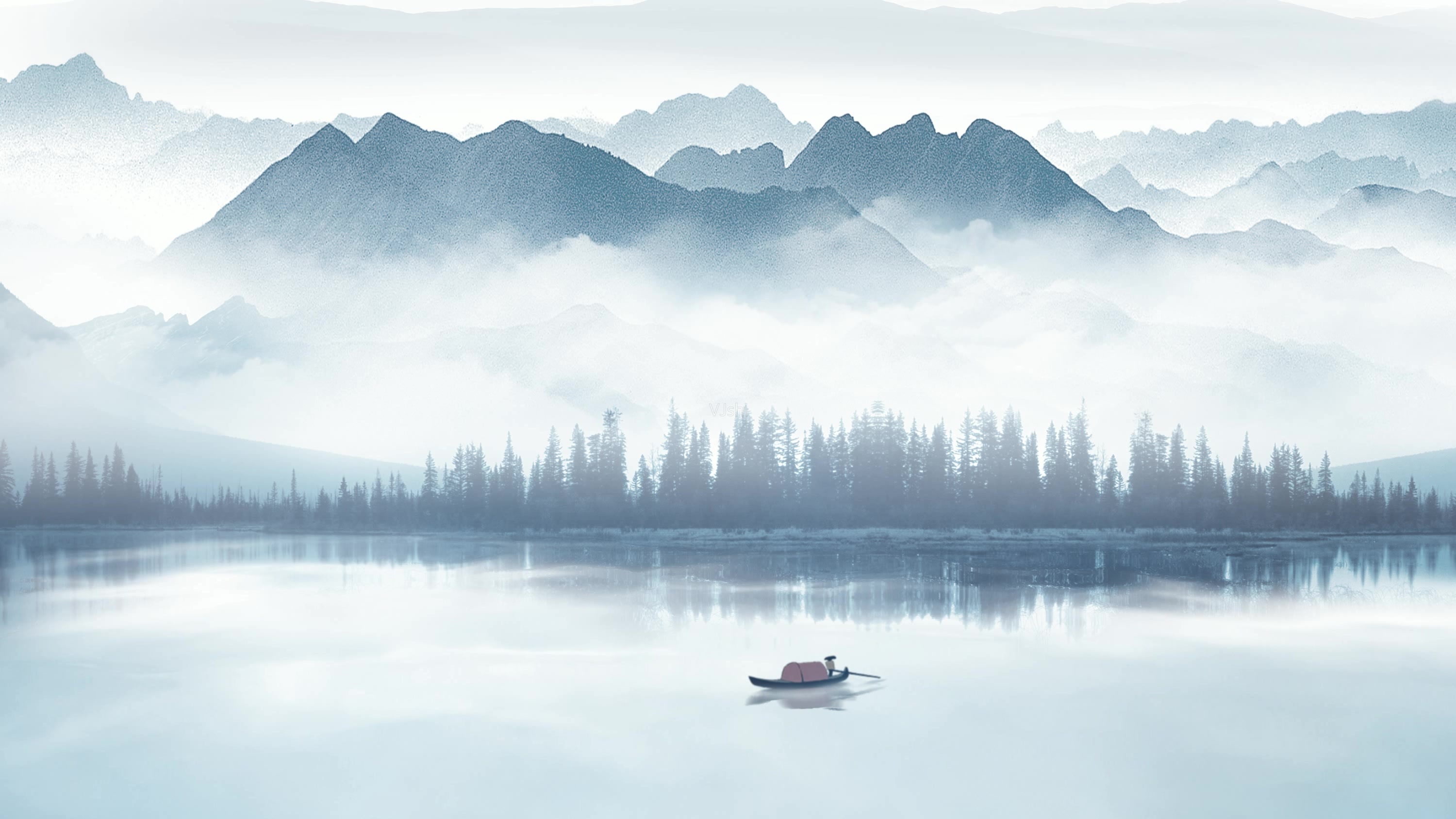 无水印分享|这套中国风PPT背景图,简直美爆了