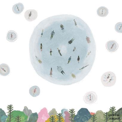 好看的动图系列,日本插画师ekuboon作品手绘