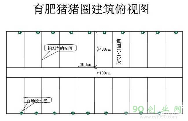 50头小型养猪场整体设计图,建一个小型养猪场需要多少钱