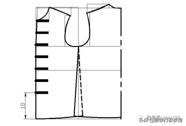 红升服装设计班裁剪中式男装,服装裁剪最基本教程