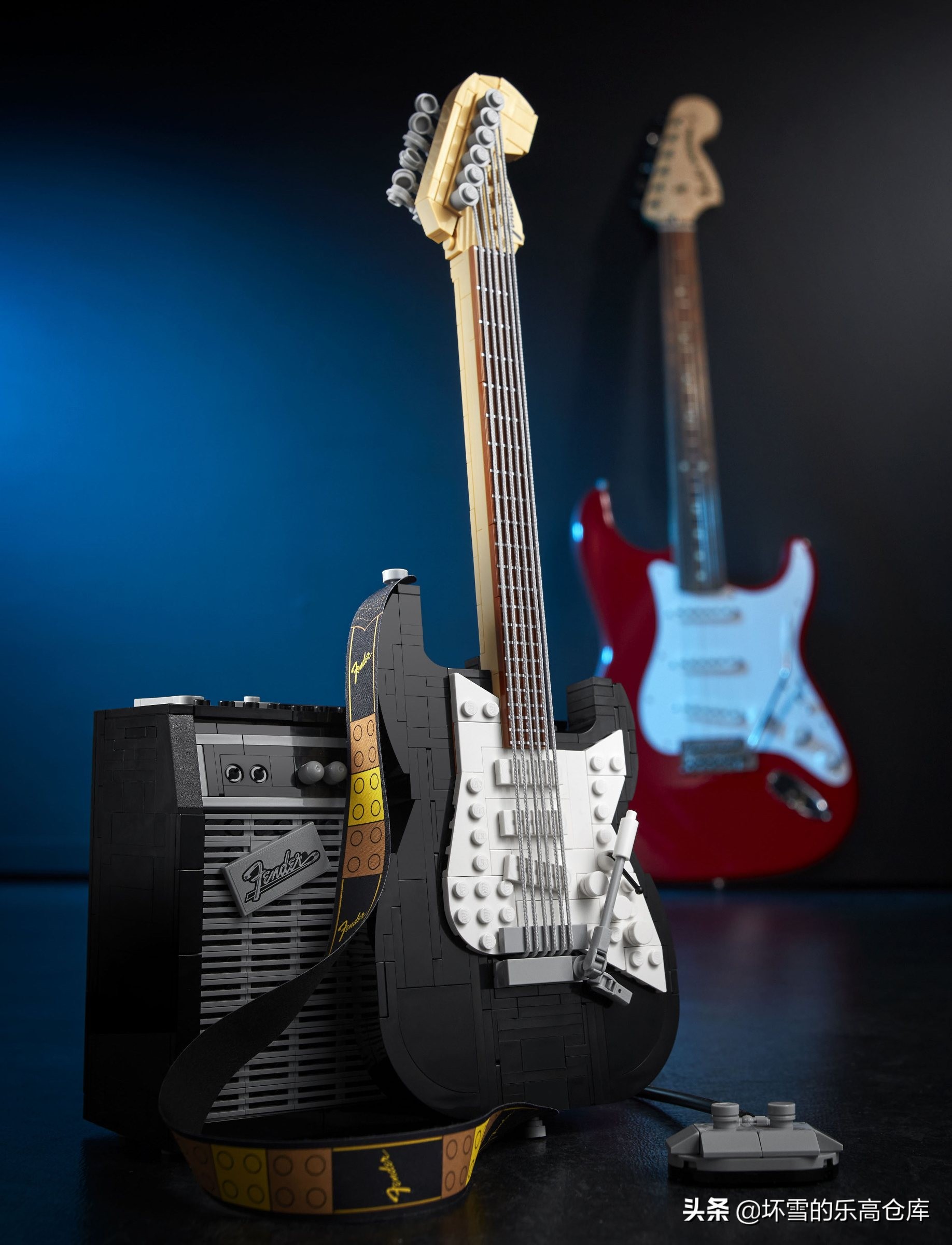 乐高芬达电吉他,乐高小颗粒吉他