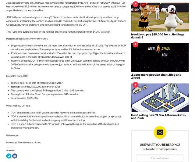 top域名与com域名,域名的投资前景