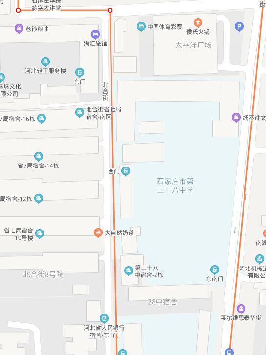 石家庄曾经的二十八中,石家庄二十八中本部划片