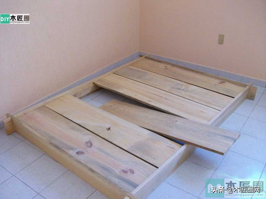 实木木床制作全过程,木工手工木床制作