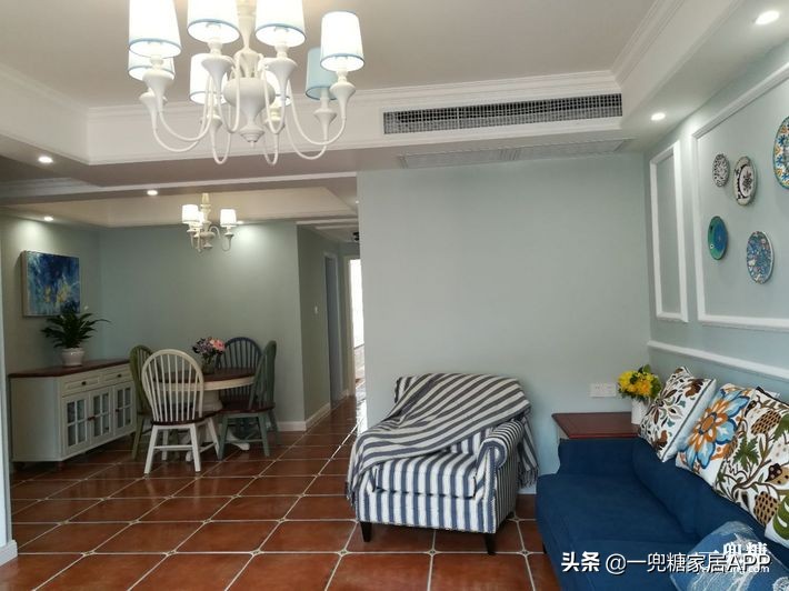 地中海×美式，主妇自装县城房子，花几万网购瓷砖惊呆全家