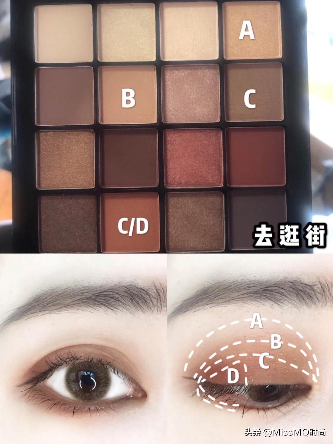 nyx16色眼影03画法,nyx16色眼影盘真假