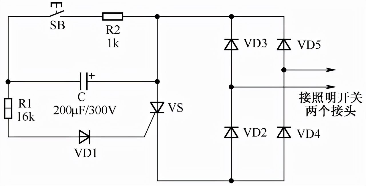 照明双控原理,照明灯双控开关怎么接