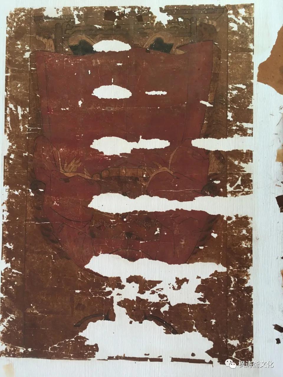 枫涛斋装裱案例：余姚朱氏祖像修复过程实录