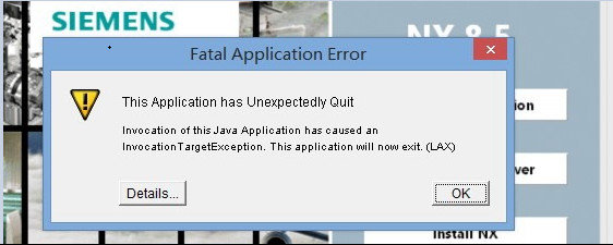 ug安装显示初始化错误,ug安装java载入错误怎么办