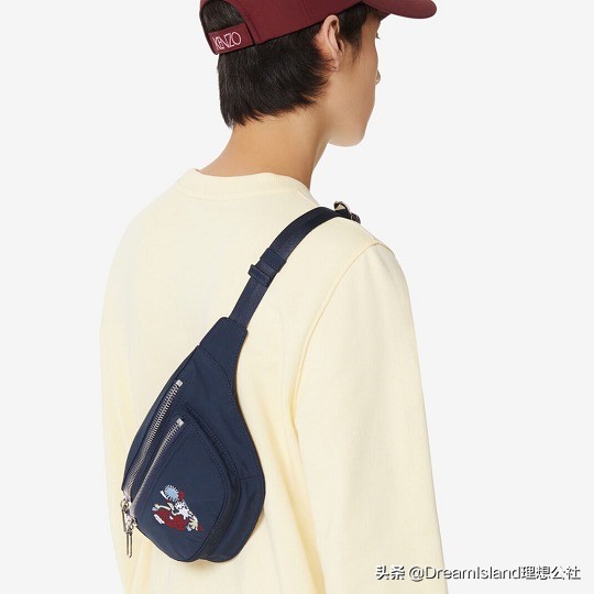 kenzo包限量款,kenzo刺绣小虎头斜挎包