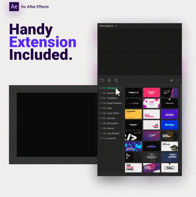 「最新AE/PR预设」750组视频时尚包装AE脚本+PR预设：文字......