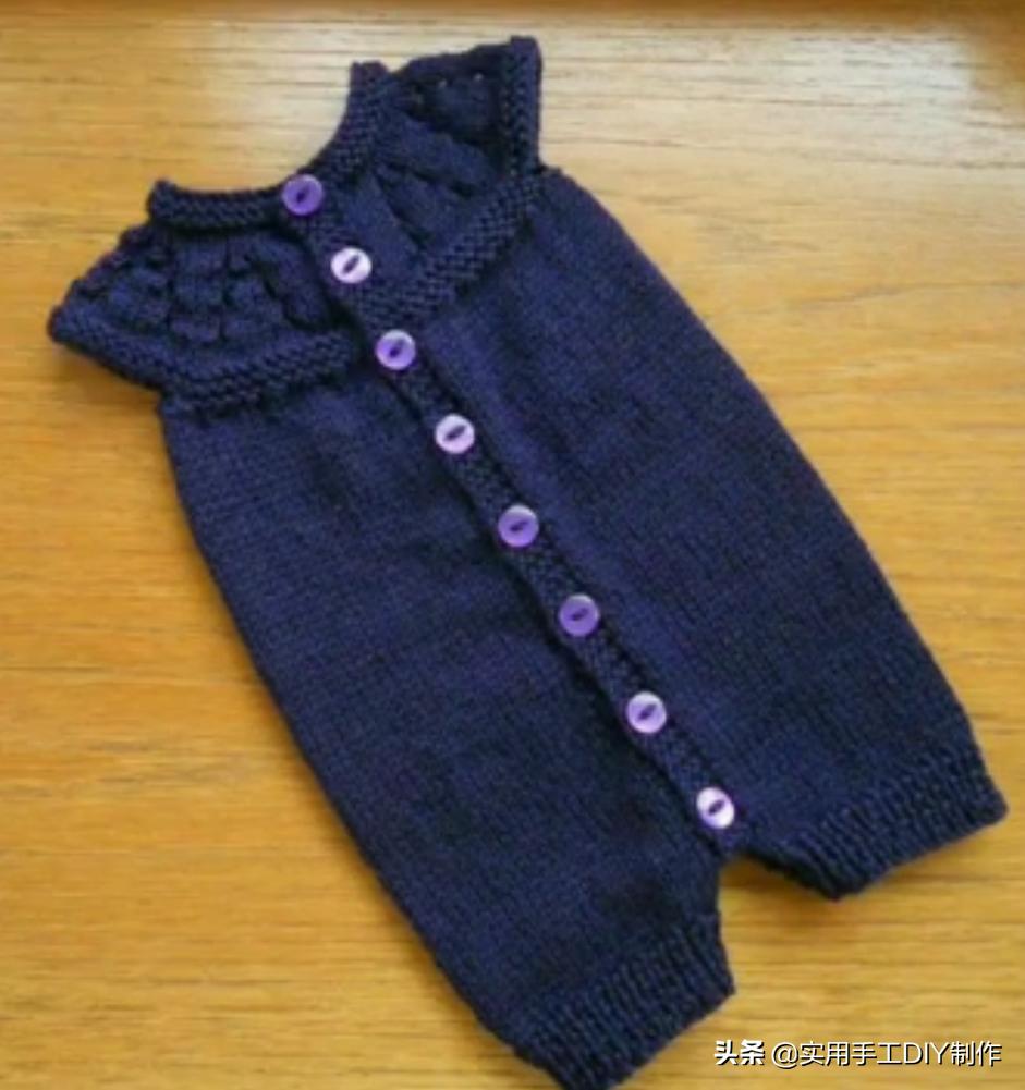 叶子针织宝宝连体衣裤教程 (连体婴儿裤子针织教程)