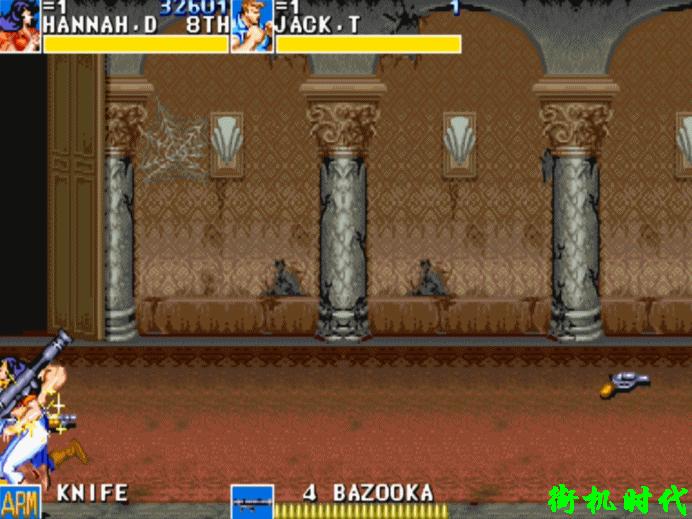 恐龙快打的隐藏招式,经典街机游戏恐龙中文重制版