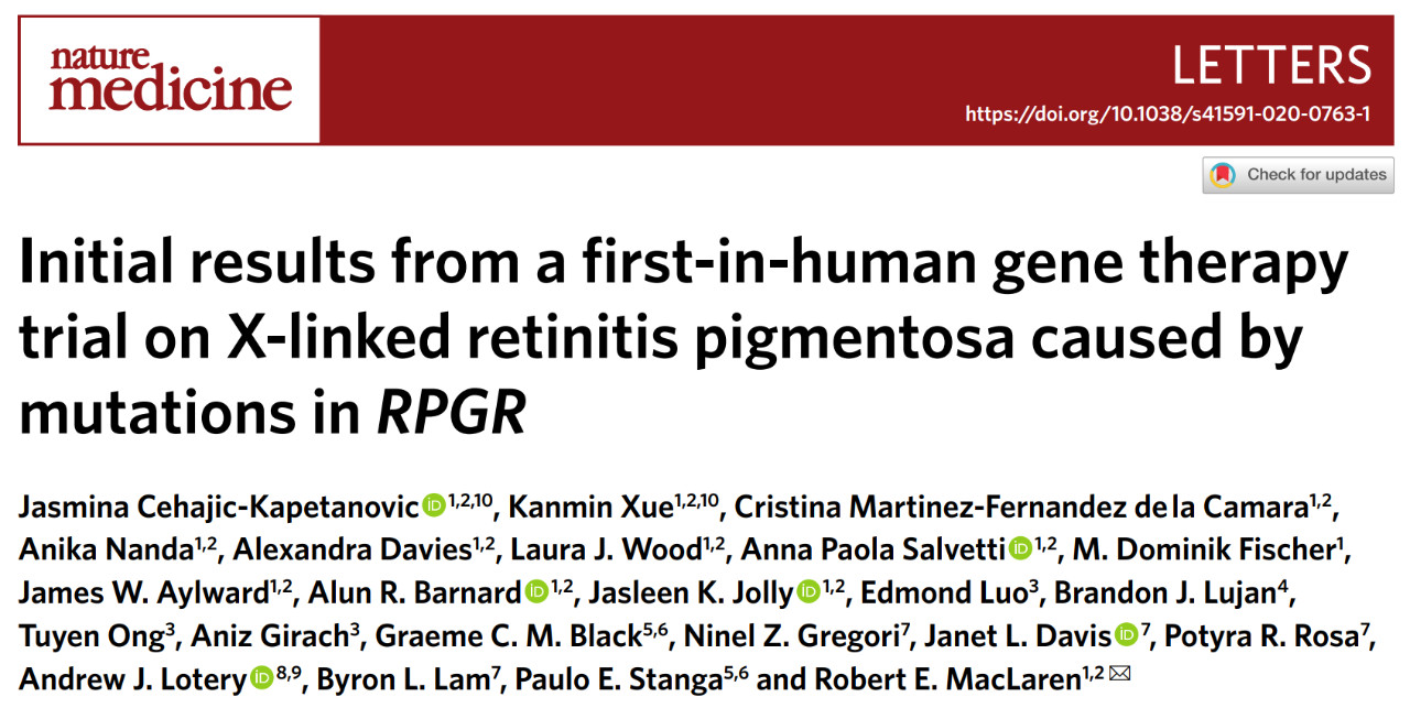 遗传性眼底疾病基因治疗最新突破,未来的基因治疗眼病