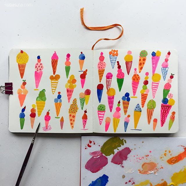 插画师carolyngavin绘画作品,carolyn插画