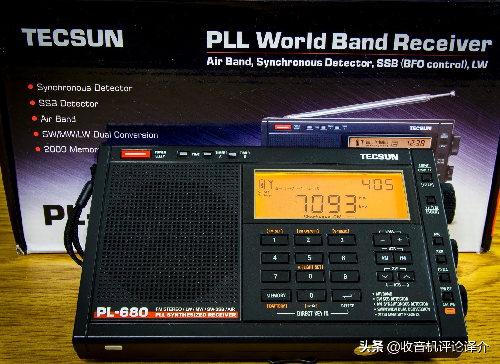 德生收音机pl-680开箱,德生pl680收音机改造