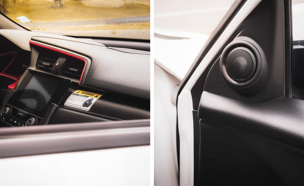 本田十代思域升级隔音和音响,十代思域劲动版音响最佳设置