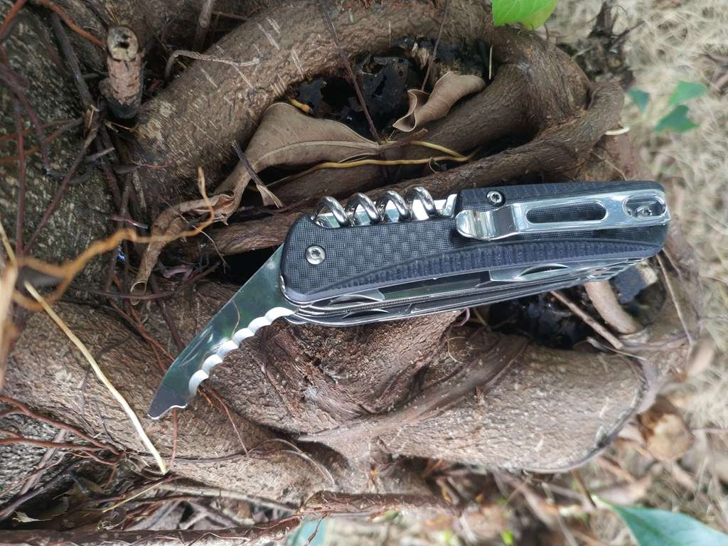 三刃木wa761开箱,三刃木wa761多功能军刀