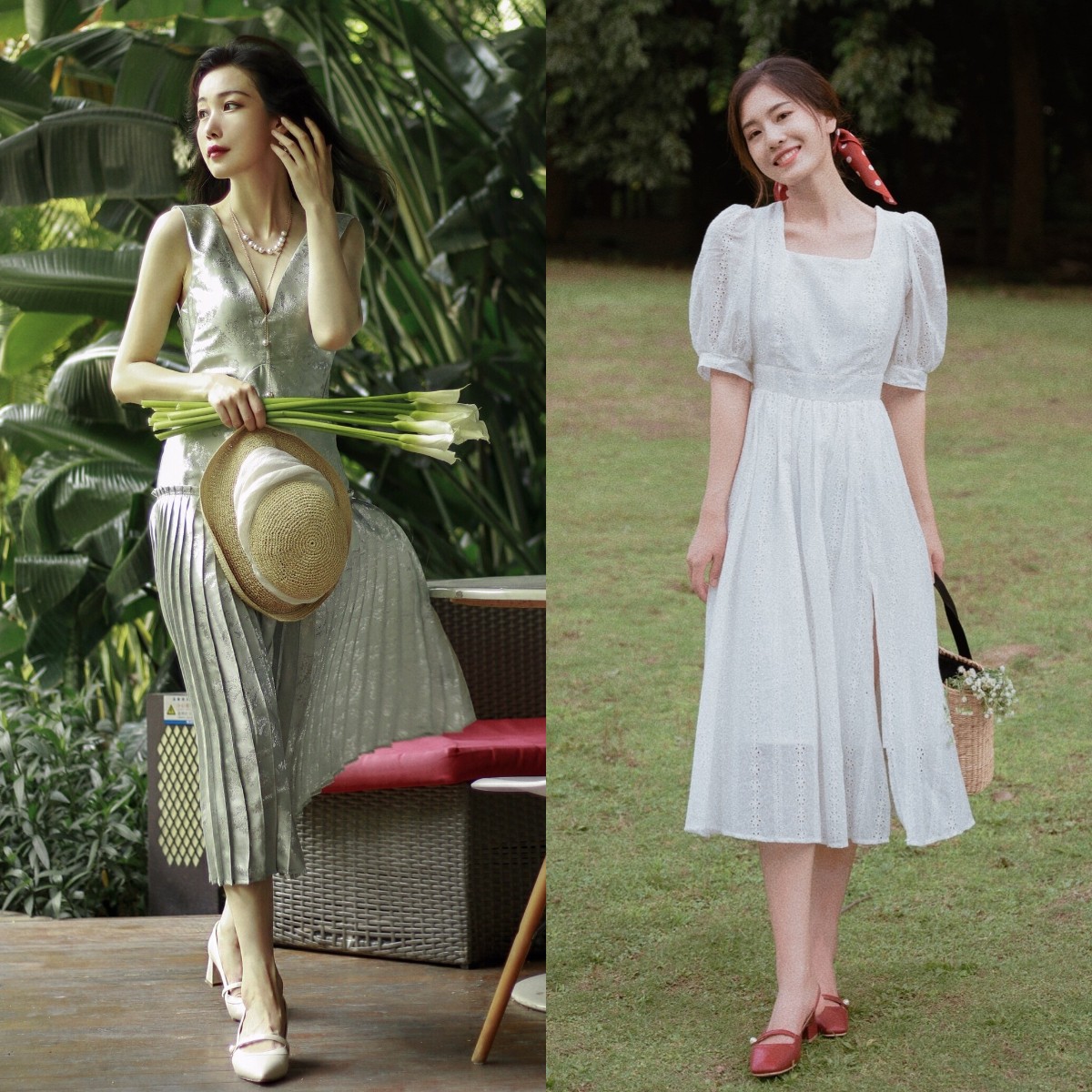 穿连衣裙怎么搭外套显瘦,穿搭连衣裙技巧