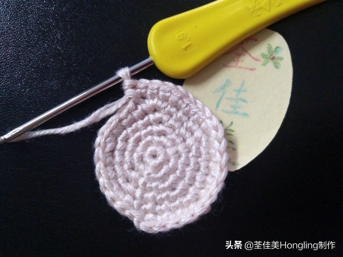 马蹄莲花的钩织教程,马蹄莲宽叶子的钩织教程