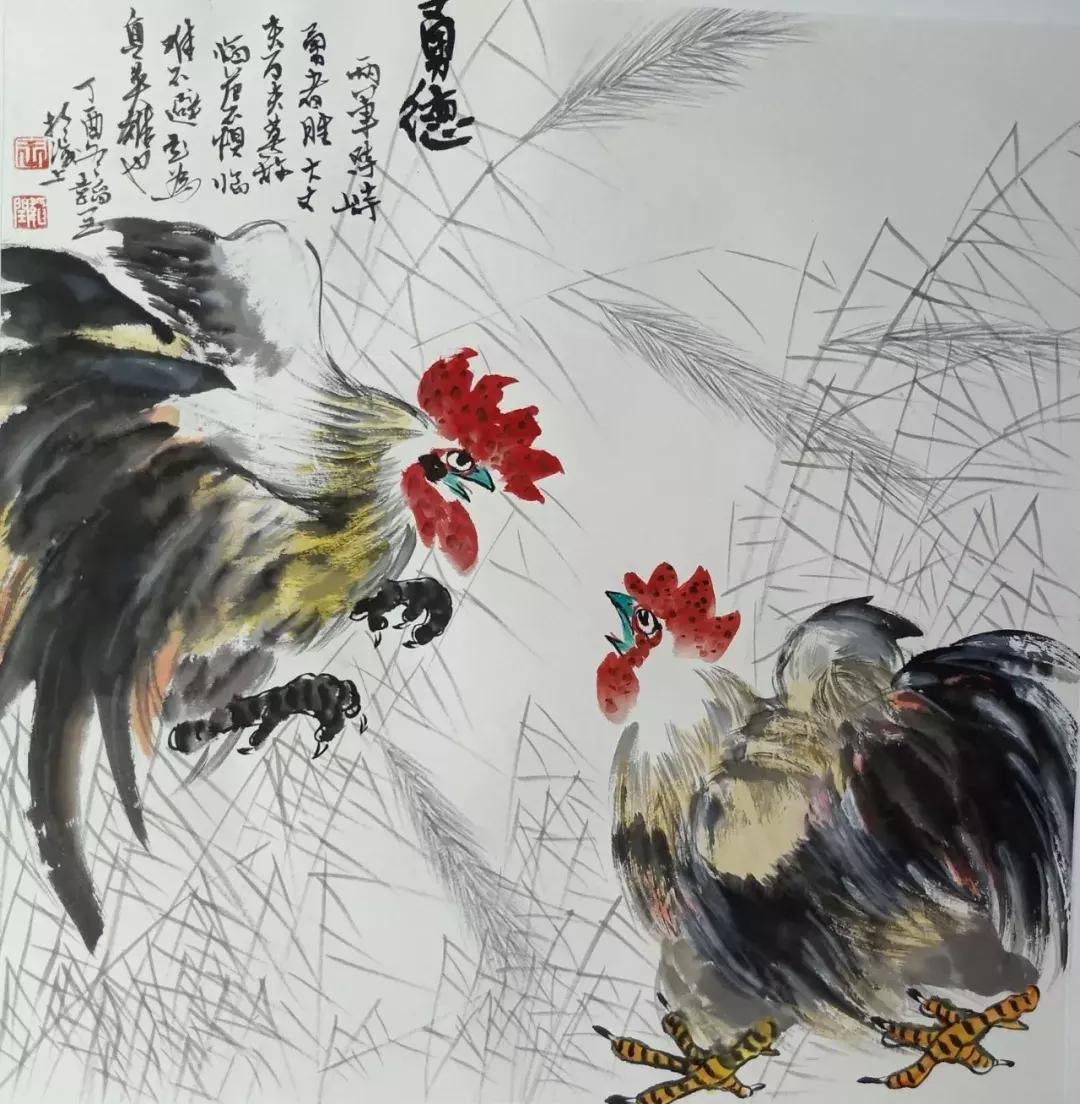 查看名家画雉鸡作品欣赏,王韬画鸡图片大全