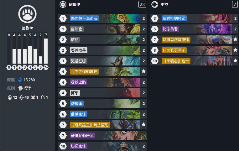 炉石传说经典模式登顶手牌术卡组,炉石传说新赛季7月标准推荐卡组