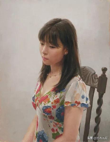木原和敏人物油画,日本画家超写实人物油画欣赏