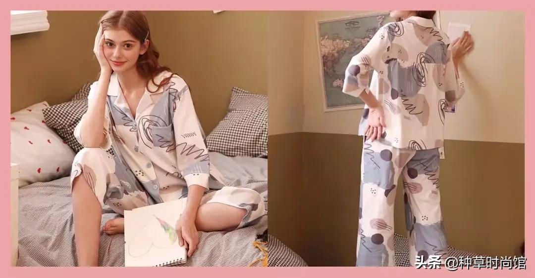 各类款式超好看的睡衣安排一下,女士出街加绒加厚睡衣