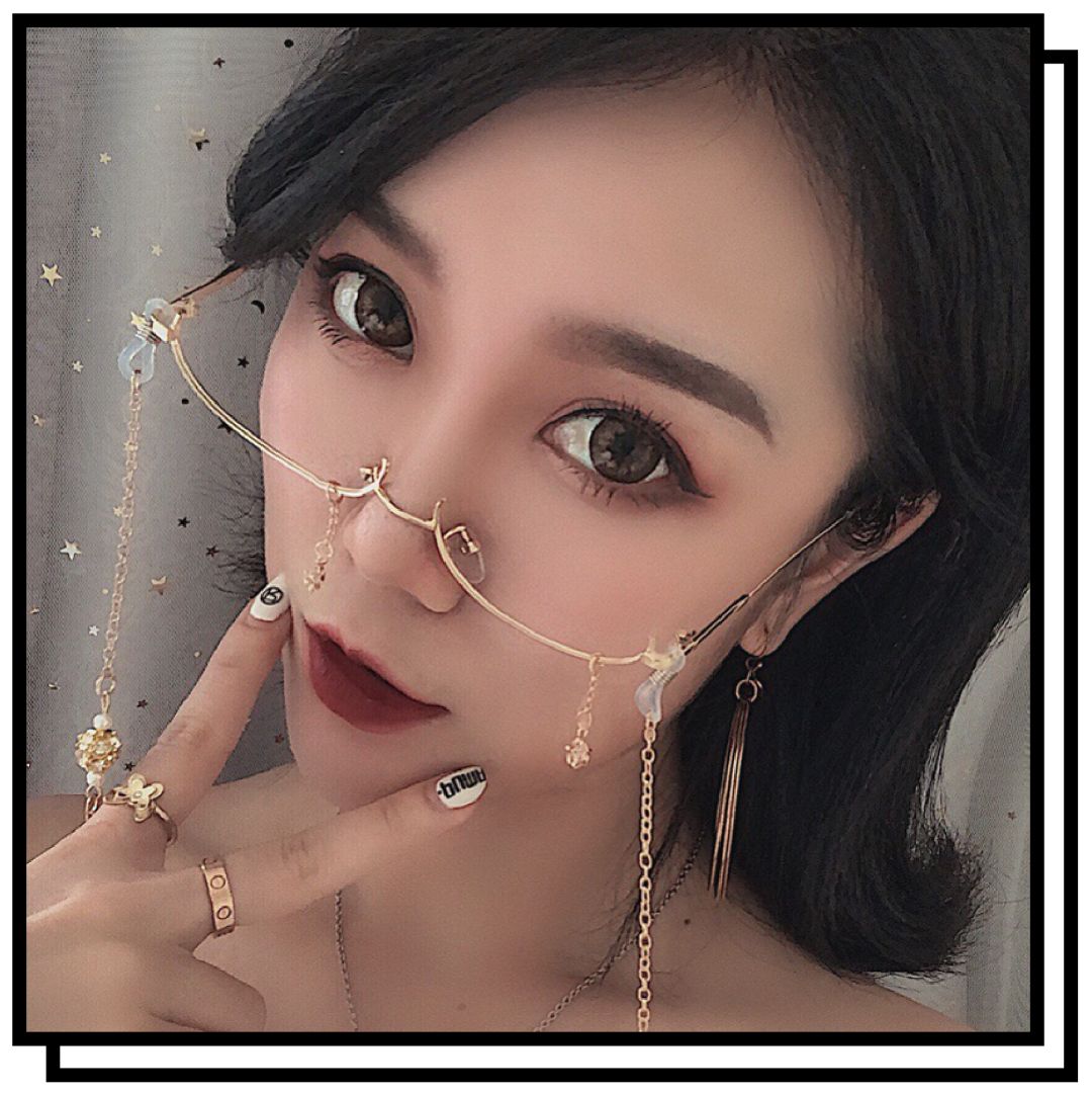 不做半永久晕妆,适合大脸的伪素颜眼镜