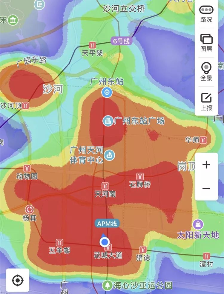 广州楼盘热力图,靠滴滴买别墅